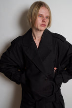 Cargar imagen en el visor de la galería, Oversized Cropped Trench Coat