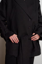 Cargar imagen en el visor de la galería, Oversized Cropped Trench Coat