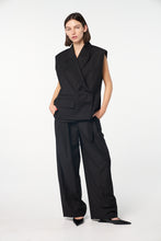Load image into Gallery viewer, Oversized Wrap Tuxedo Vest
