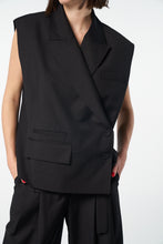 Cargar imagen en el visor de la galería, Oversized Wrap Tuxedo Vest
