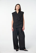 Load image into Gallery viewer, Oversized Wrap Tuxedo Vest
