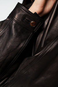 Real Leather Bomber Jacket