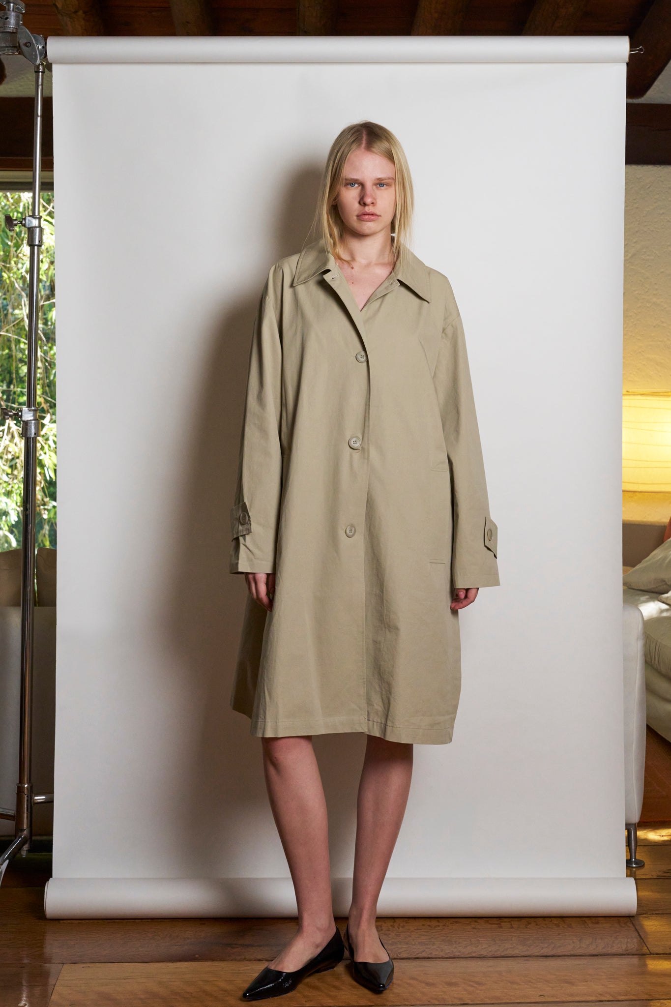 Scarf Trench Coat