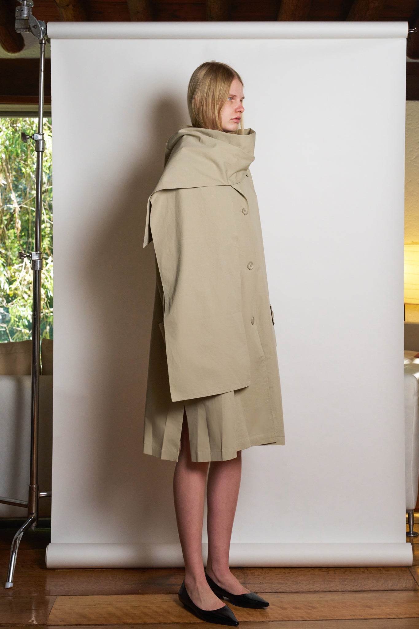 Scarf Trench Coat