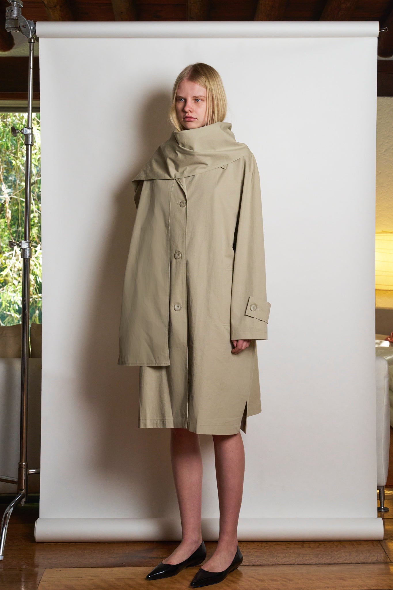 Scarf Trench Coat