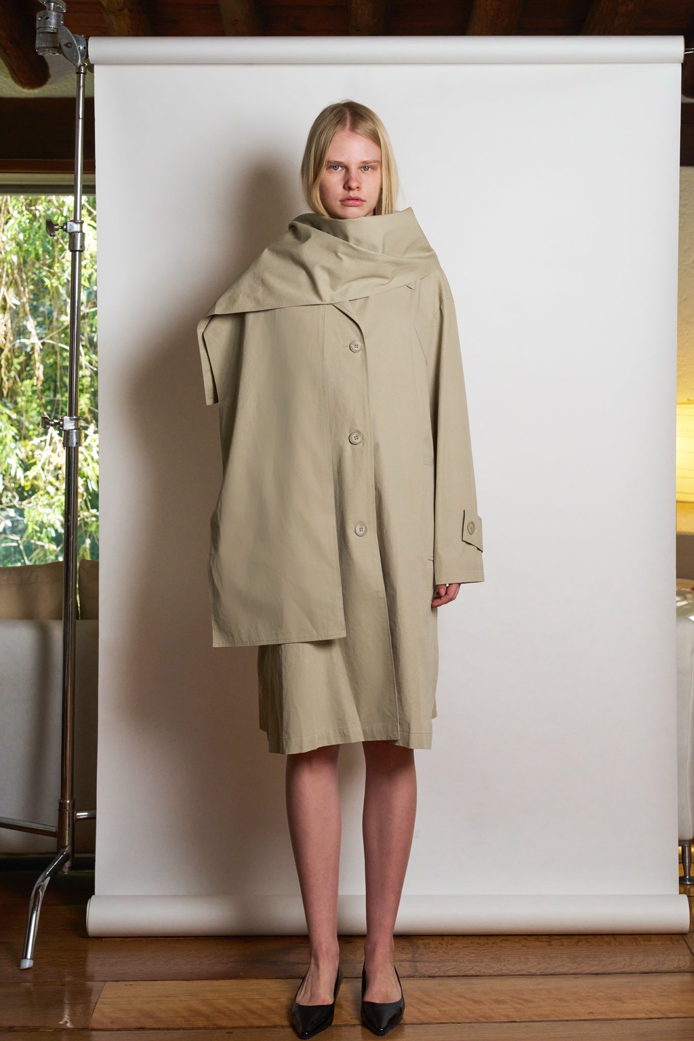 Scarf Trench Coat